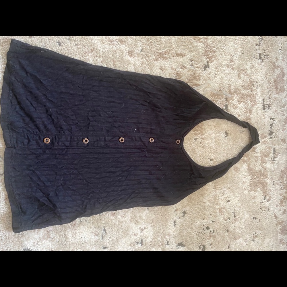 Black halter tank
